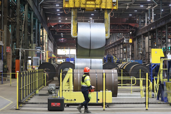 Steel making at Port Kembla, NSW, Australia